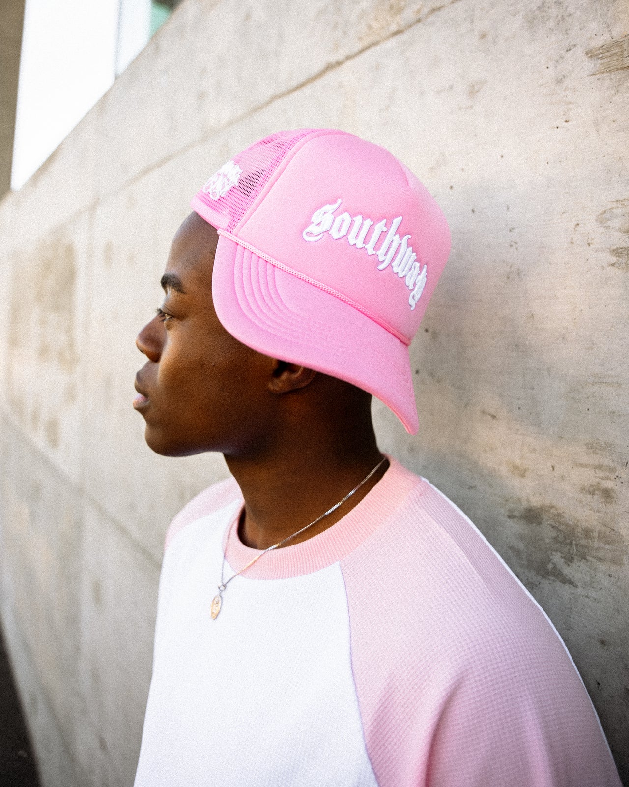 PINK TRUCKER CAP