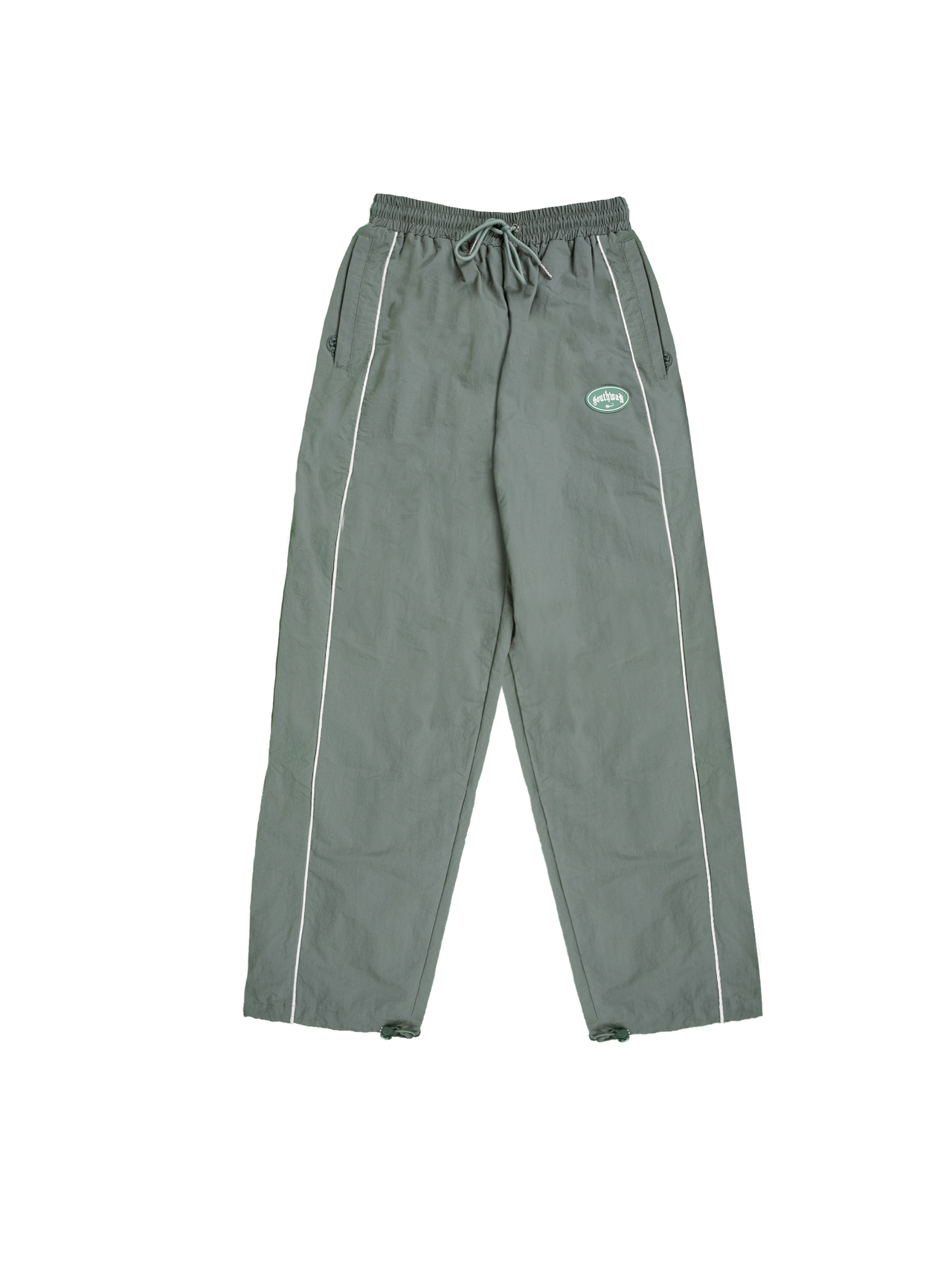 GREEN NYLON PANTS